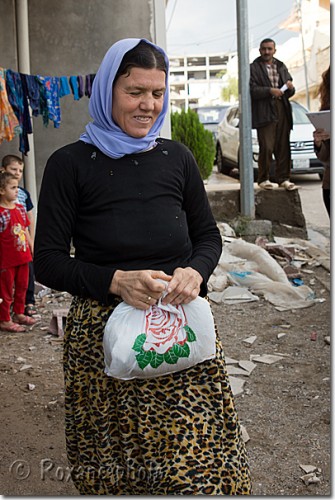 Yézidie du Sinjar réfugiée à Duhok