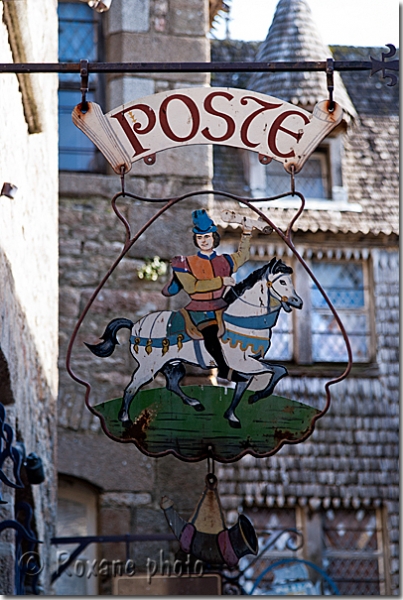 Enseigne Poste - Post Office - Mont saint Michel