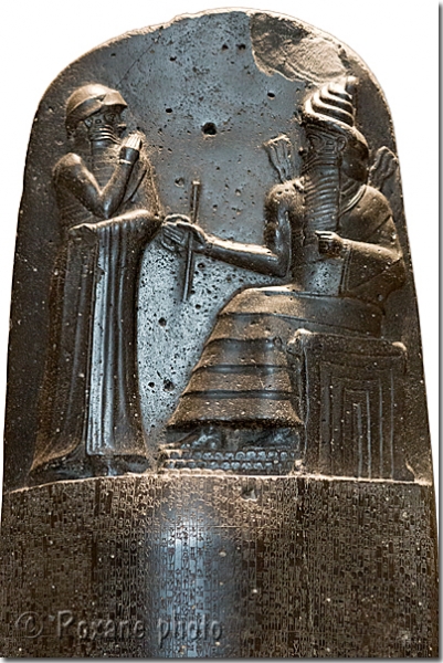 Code de Hammurabi - Hammurabi's code - Musée du Louvre - Paris - France
