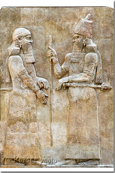 Sargon II roi d'Assyrie - Sargon II Assyrian king - Musée du Louvre - Paris - France