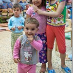 Enfants réfugiés à Ankawa