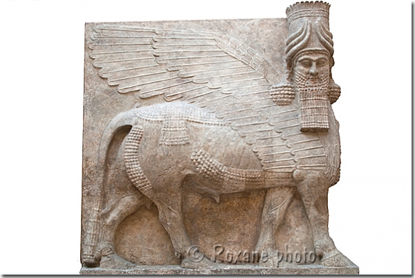 Taureau ailé de Khorsabad - Winged bull of Khorsabad - Dur Sharrukin Musée du Louvre - Paris - France