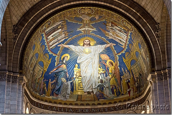 Mosaïque du Christ - Mosaic of Christ - Montmartre - Paris